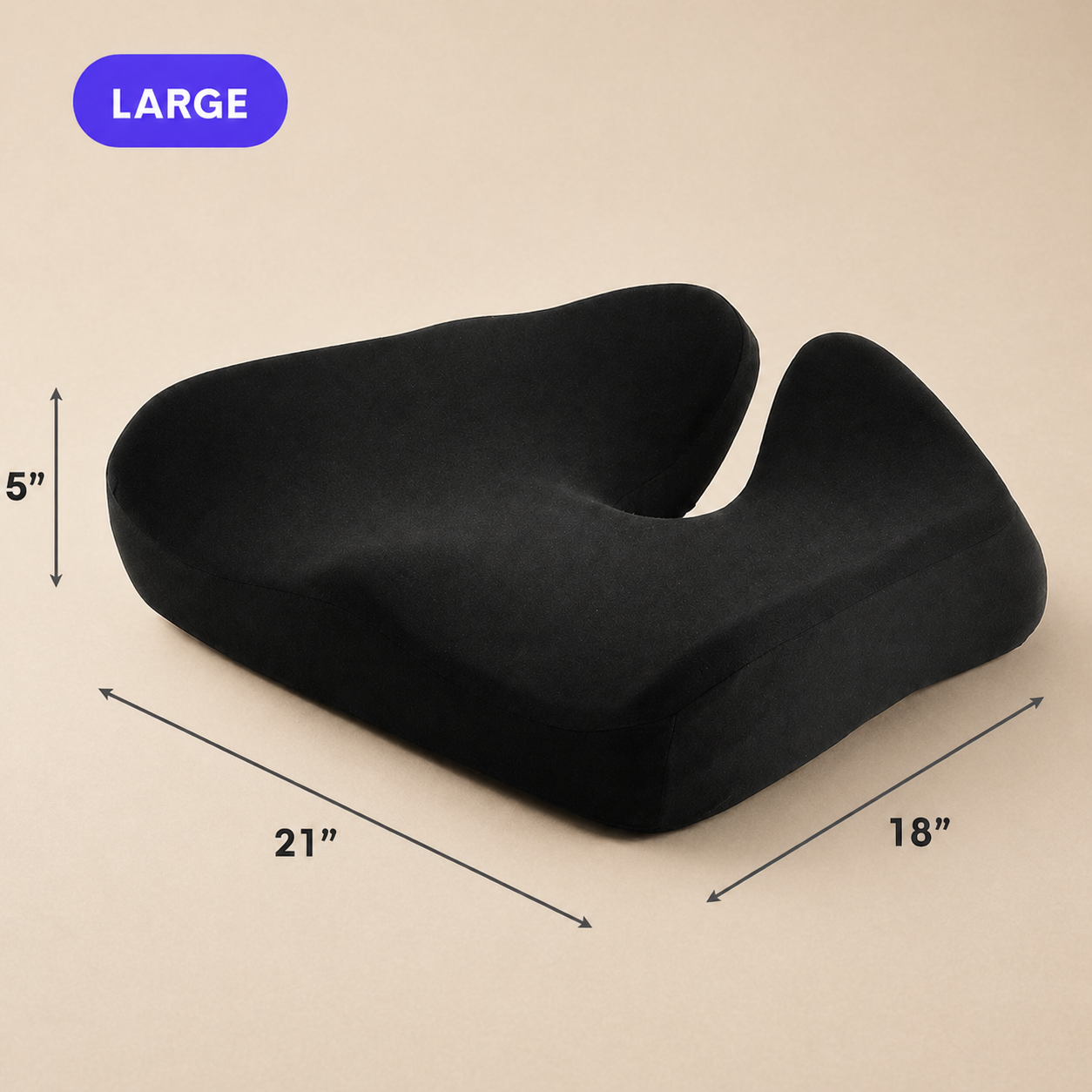 Ergonomic Seat Cushion | CloudSupport Foam for Everyday Sitting Comfort