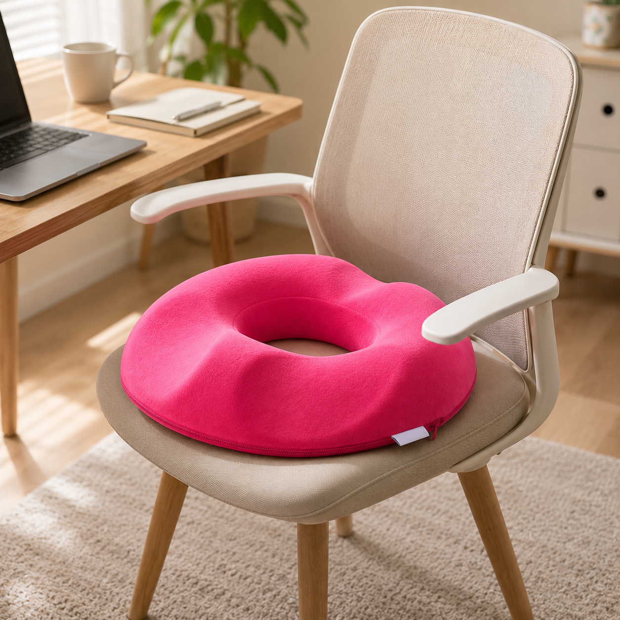 Ergonomic Memory Foam Donut Seat Cushion