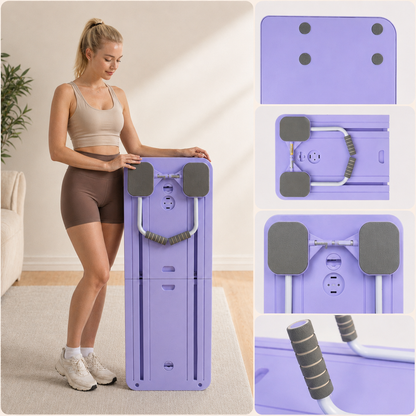 Foldable Pilates Board | Adjustable Resistance for Home Workouts