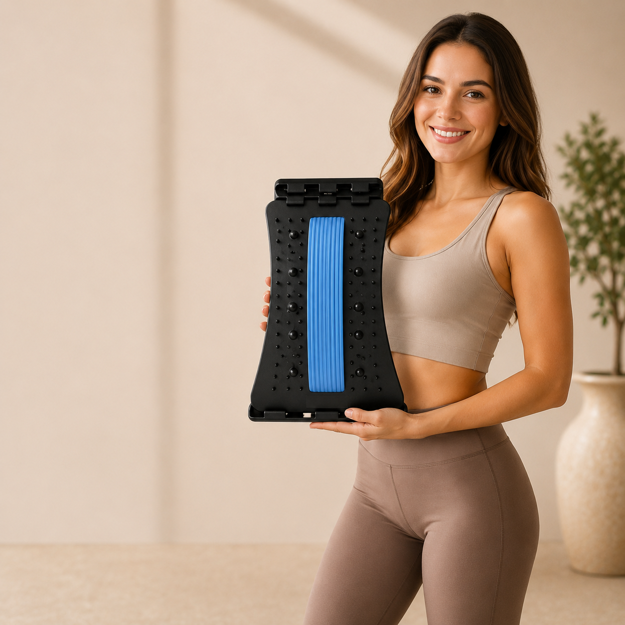 Adjustable Yoga Back Stretcher | Supportive Design for Daily Stretching