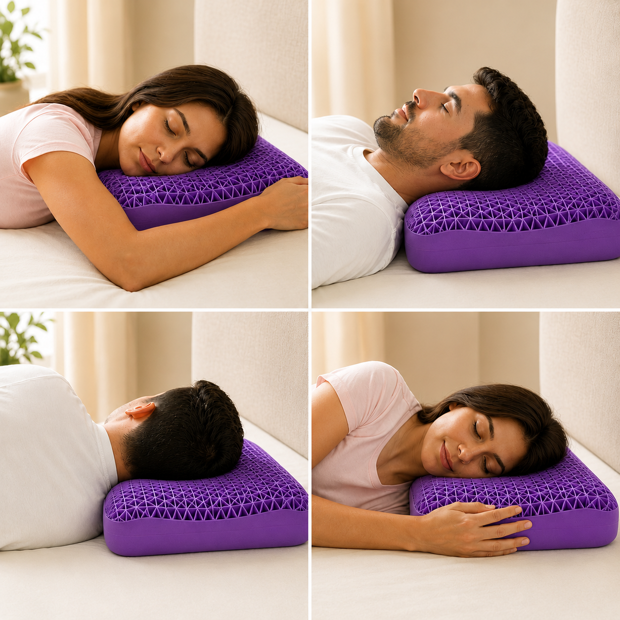 Gel Honeycomb Pillow | Contoured Cooling Comfort for Sleep