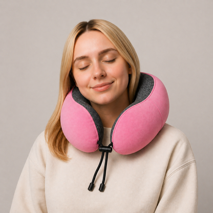 Memory Foam Travel Neck Pillow | Ergonomic Comfort for Travel & Daily Use