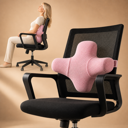Dynamic Back Support Cushion | Memory Foam Comfort for Office, Car & Home