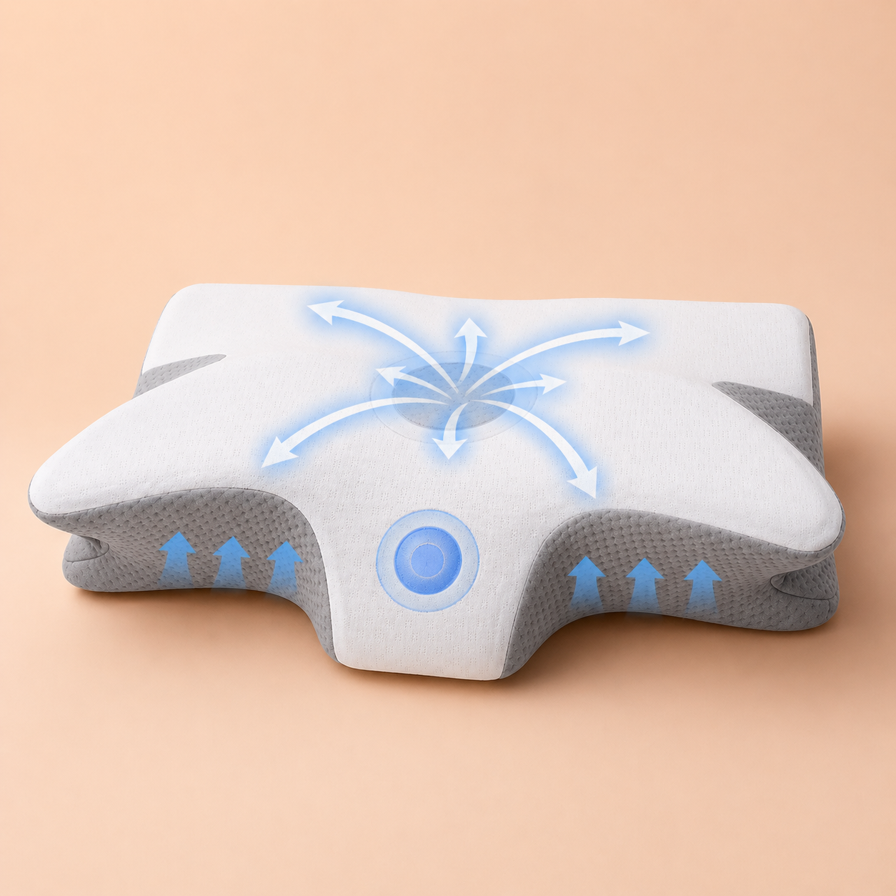 Cervical Neck Support Pillow with Ergonomic Design | Ideal for Pain Relief and Comfort
