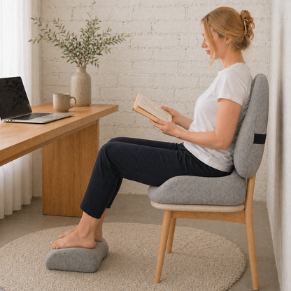 Ergonomic Sitting Comfort Bundle | Seat, Lumbar & Foot Support for Everyday Use